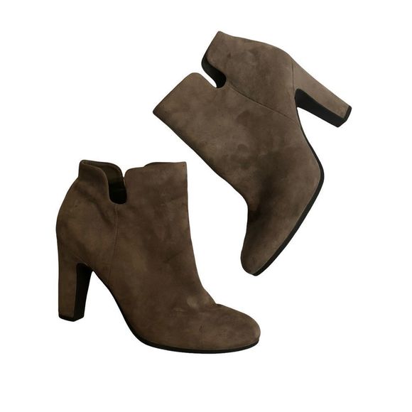 Sam Edelman Grey Heel Booties - Picture 1 of 6